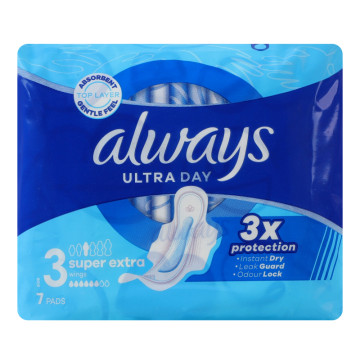 Прокладки гігієнічні ароматизовані Super Extra Ultra Day Always 7шт