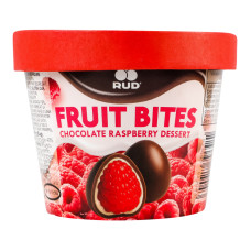 Малина заморожена в двох шарах шоколаду білому та молочному Rud ст 140г Малина заморожена в двох шарах шоколаду білому та молочному Rud ст 140г