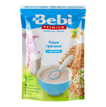 Каша молочна для дітей від 4міс Гречана Premium Bebi д/п 200г