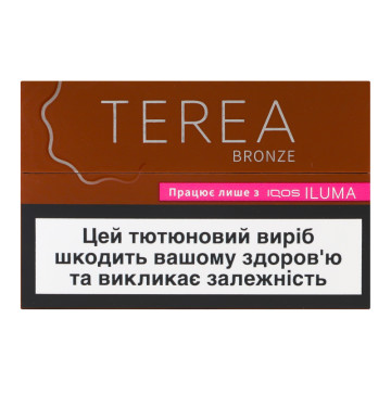 Виріб тютюновмісний для електричного нагрівання з фільтром Terea Bronze 20шт