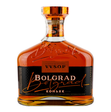 Коньяк 0.5л 40% ординарний 5 зірок VVSOP Bolgrad пл