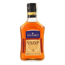 Бренді 0.25л 40% 5 зірок V.S.O.P Shabo пл