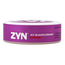 Подушечки нікотиновмісні безтютюнові Icy blackcurrant X-Strong ZYN 20х0.7г