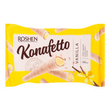 Трубочки вафельні з ванільною начинкою Konafetto Roshen м/у 140г