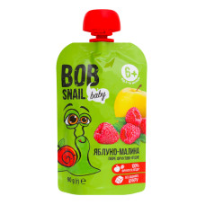 Пюре фрукт Bob snail яблуко малина 90г