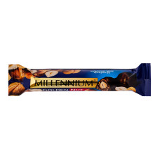 Шоколад молочний з начинкою та цілими горіхами Golden Nut Millennium м/у 40г