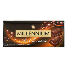 Шоколад пористий ніжно-гіркий Millennium м/у 90г