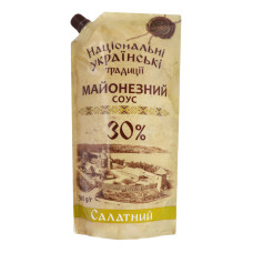 Соус майонезний 30% Салатний Національні українські традиції д/п 500г