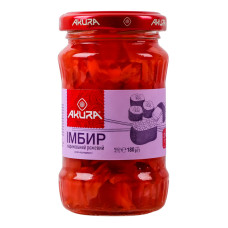Імбир маринований рожевий Akura с/б 180г