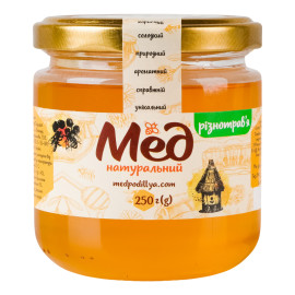Мед натуральний різнотрав'я Мед Поділля с/б 250г