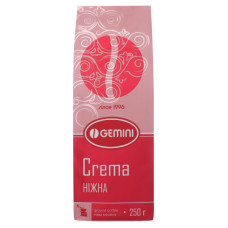 Кава натуральна смажена мелена Crema Gemini в/у 250г