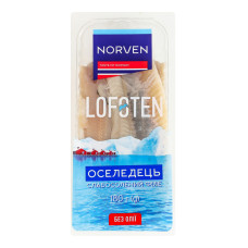 Оселедець філе без олії Lofoten Norven сл/с лоток 180г Оселедець філе без олії Lofoten Norven сл/с лоток 180г