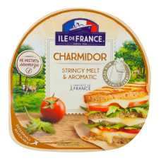 Сир напівтвердий нарізка Charmidor Stringy melt&Aromatic Ile De France лоток 150г