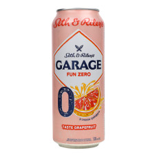 Пиво спеціальне 500мл безалкогольне пастеризоване Taste Grapefruit Fun Zero №0 Seth&Riley's Garage з/б