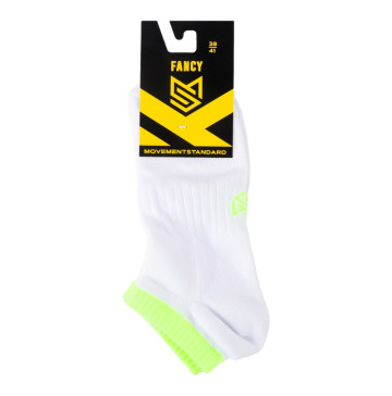 Шкарпетки MovementStandard Fancy №MS M0305S 49 38-41 білий-салатовий