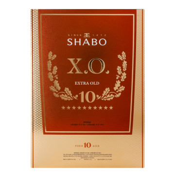 Бренді 0.5л 40% виноградний X.O. 10 Shabo пл