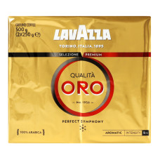 Кава натуральна смажена мелена Qualita Oro Lavazza в/у 2x250г