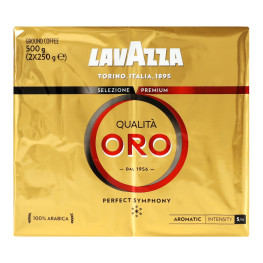 Кава натуральна смажена мелена Qualita Oro Lavazza в/у 2x250г