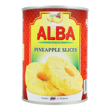 Ананаси кільцями в сиропі Alba Food з/б 580мл