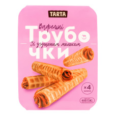 Тістечко зі згущеним молоком Вафельна трубочка Tarta п/у 200г