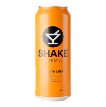Напій слабоалкогольний 500мл 7% сильногазований Sexx на пляжі Cocktails Shake з/б
