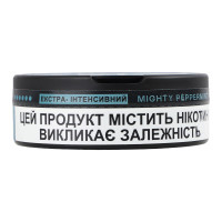 Подушечки нікотиновмісні безтютюнові Mighty peppermint Екстра-інтенсивний Velo 20х0.7г
