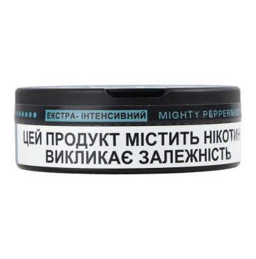 Подушечки нікотиновмісні безтютюнові Mighty peppermint Екстра-інтенсивний Velo 20х0.7г