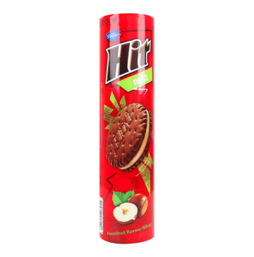 Печиво двошарове з начинкою з ароматом лісового горіха Nuts Hit м/у 220г