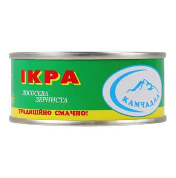 Ікра лососева зерниста солена Камчадал з/б 80г