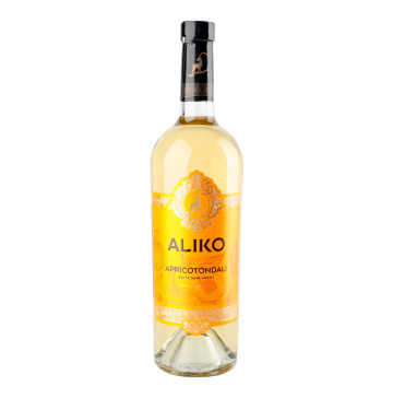 Напій на основі вина виноградного білий напівсолодкий Apricotondali Aliko C&W 9-12% с/пл 750мл