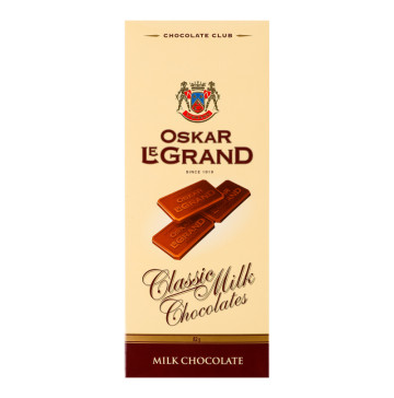Шоколад молочний Oskar Le Grand к/у 82г