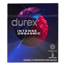 Презервативи латексні з силіконовою змазкою Intense Orgasmic Durex 3шт