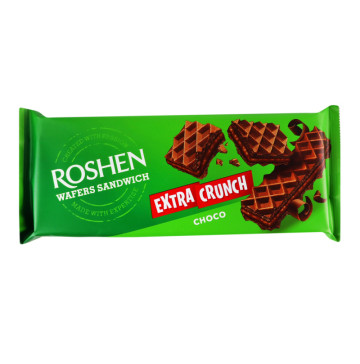 Вафлі Cocoa Extra Crunch Wafers Sandwich Roshen м/у 142г