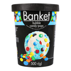 Морозиво 15% Bubble-candy-pops Banket відро 500г