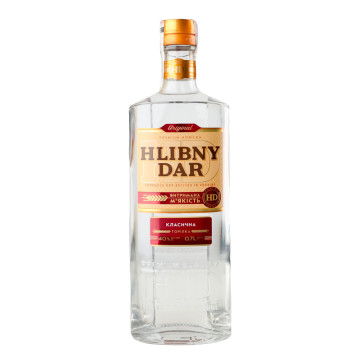 Горілка 0.7л 40% Класична Hlibny Dar пл