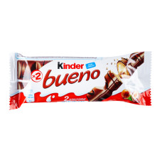 Вафлі з молочно-горіховою начинкою Bueno Kinder м/у 2х21.5г