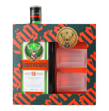 Набір Лікер 0.7л 35% + 2 шоти 40мл Jagermeister к/у 3шт Набір Лікер 0.7л 35% + 2 шоти 40мл Jagermeister к/у 3шт