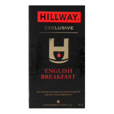 Чай чорний байховий дрібний English Breakfast Exclusive Hillway в/с к/у 25х2г