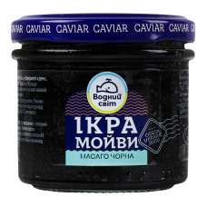 Ікра мойви пастеризована Масаго чорна Водний світ с/б 100г