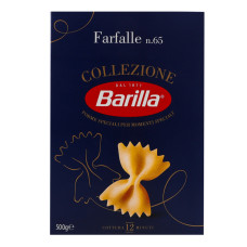 Вироби макаронні з твердих сортів пшениці Farfalle №65 Barilla к/у 500г Вироби макаронні з твердих сортів пшениці Farfalle №65 Barilla к/у 500г