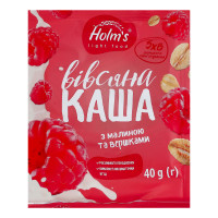 Каша вівсяна з малиною та вершками швидкого приготування Holm's м/у 40г