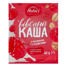 Каша вівсяна з малиною та вершками швидкого приготування Holm's м/у 40г