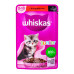 Корм консервований повнораціонний для кошенят З яловичиною в соусі Junior Whiskas д/п 85г