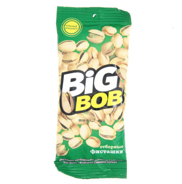 Фісташки смажені солоні Відбірні Big Bob м/у 45г