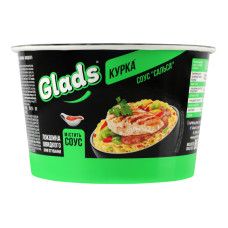 Локшина швидкого приготування Курка + Соус Сальса Glads ст 85г Локшина швидкого приготування Курка + Соус Сальса Glads ст 85г