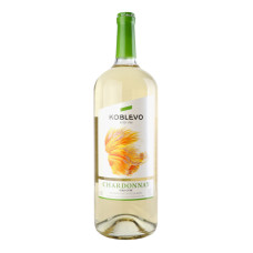 Вино 1.5л 9.5-14% біле сухе Chardonnay Koblevo пл
