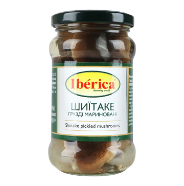 Гриби мариновані Шиїтаке (Грузді) Iberica с/б 280г