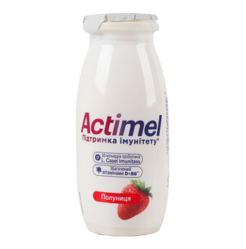 Продукт кисломолочний 1.4% Полуниця Actimel п/пл 100г