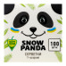 Серветки паперові столові одношарові 33х33см Snow Panda 100шт