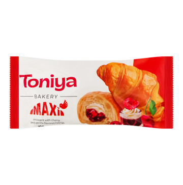 Круасан з наповнювачами зі смаком вишні та ванілі Maxi Toniya м/у 110г